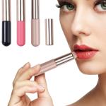 Silicone Lip Brush Lip Applicator with Cap Elastic Silicone Lip Balm (3 Piece)Multicolor