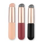Silicone Lip Brush Lip Applicator with Cap Elastic Silicone Lip Balm (3 Piece)Multicolor