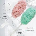 Loofahs for Bathing in Long Handle for Men and Women, (Pack of 1)