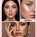 Lip & Cheek Color Changing Blush Warm Change Blush Pink 1 Pcs