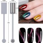 3D Tips Magnetic Nail Art Cat Eye Gel Polish Magnetic Stick 3D Line Strip  (Black) 1 Piece
