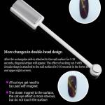 3D Tips Magnetic Nail Art Cat Eye Gel Polish Magnetic Stick 3D Line Strip  (Silver) 1 Pcs