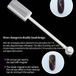 3D Tips Magnetic Nail Art Cat Eye Gel Polish Magnetic Stick 3D Line Strip  (Black) 1 Piece