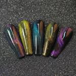 3D Tips Magnetic Nail Art Cat Eye Gel Polish Magnetic Stick 3D Line Strip  (Black) 1 Piece