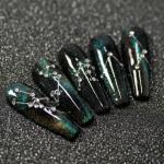 3D Tips Magnetic Nail Art Cat Eye Gel Polish Magnetic Stick 3D Line Strip  (Black) 1 Piece