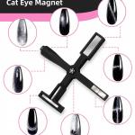 Gel Nail Polish Magnet, 5-in-1 Cross Shaped Cats Eye Gel Nail Polish(Pack of 1).