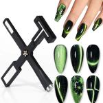Gel Nail Polish Magnet, 5-in-1 Cross Shaped Cats Eye Gel Nail Polish(Pack of 1).