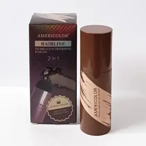 Dark Brown 2 in 1 Hair & Eyebrow Renewing Eye Shadow, Shaping, Hairline Powder 1 Pcs