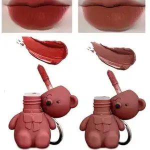 Teddy Bear Lipstick Key Chain| Long Lasting & Waterproof Lipsticks  2 Pcs