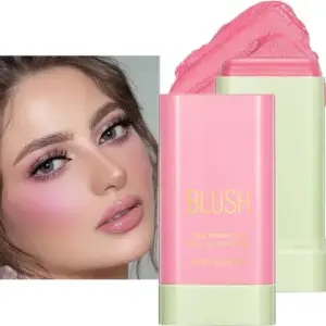 Lightweight Multi-Stick for Face Eyes & Lip Long lasting 3in1 Multi-Use Blusher  (pink)