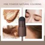 Dark Brown 2 in 1 Hair & Eyebrow Renewing Eye Shadow, Shaping, Hairline Powder 1 Pcs