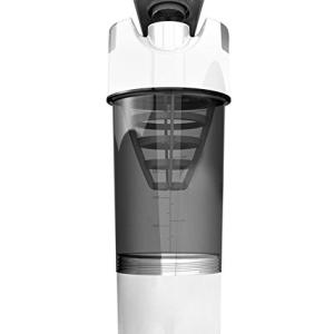 Protein Shaker 100% Leakproof Stylish Protein Shaker Bottle Plastic (Pack of 1)White.