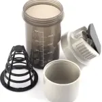 protein Fitness Shaker 500ml Shaker (Pack of 1, WHITE, Plastic)