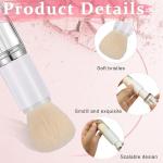 Makeup Brush Set 4 in 1 Portable Travel Blending Powder Foundation Brush
