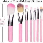 Hello Kitty Mini Pink Makeup Brush Set of 7 (1 Pcs )