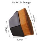 Flat Makeup Brush, Cosmetic Brush Droplet Shape 1 Pcs