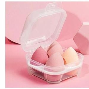 Makeup Sponge Set Beauty Blender with Egg Case, (Multicolor 4) box.