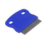 Comb for Head Lice, Nit & Egg Removal with Long Fine Metal Teeth (Multicolor) Plastic Handle Brush