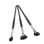 Soft Bristles Fan Brush & Eyeliner Makeup Brush Combo (Pack of 3)