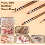 Nail Art Brushes Set, 9 Pieces, Nail Art Design Tools 9 Pcs