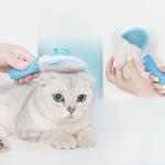 Self Cleaning Slicker Brush, Pet Grooming, Shedding Brush for Dogs and Cat Pet Massaging Tool