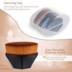 Flawless Powder Foundation Brush with Storage Case 1 Pcs