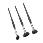 Soft Bristles Fan Brush & Eyeliner Makeup Brush Combo (Pack of 3)