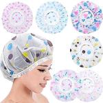 Rain and shower Cap Disposable Shower Caps for Women Larger Thicker Waterproof set of 3