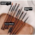 Nail Art Brushes Set, 9 Pieces, Nail Art Design Tools 9 Pcs