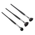 Soft Bristles Fan Brush & Eyeliner Makeup Brush Combo (Pack of 3)