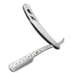 Stainless Steel Straight Edge Folding Beard Shaving Blade Barber ( PACK OF 1 )