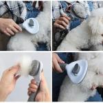 Self Cleaning Slicker Brush, Pet Grooming Shedding Brush for Dogs and Cat 1 Pcs