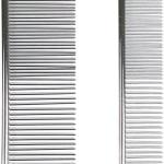 2 Pcs Stainless Steel Pet Tool Grooming Comb Removes Tangles, Mats, Loose Hair and Dirt for Cats Dogs 1 Pcs