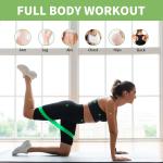 Body Fitness Belt, Stretching and Workout Exercises Latex Rubber Bands 5 Color