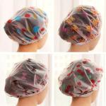 Adjustable Waterproof Elastic Shower Caps Body Parlor 1 Pcs