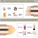 4-in-1 Makeup Brush Set: Portable Mini Cosmetic Kit 1 Pcs