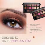 Professional 2 Pcs blunder puff and 18 color eyeshadow palette Combo.