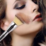 Soft Bristle Makeup Brush Tool- Silver (Pack of 1)