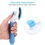 Self Cleaning Slicker Brush, Pet Grooming, Shedding Brush for Dogs and Cat Pet Massaging Tool