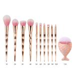 Diamond cut Handle Makeup Brush Set With Big Fish Tail For Foundation 1 Pcs