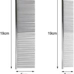 2 Pcs Stainless Steel Pet Tool Grooming Comb Removes Tangles, Mats, Loose Hair and Dirt for Cats Dogs 1 Pcs