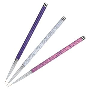 Professional 3 pcs of nail art detailing brush, 0-00-000 sizes
