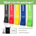 Body Fitness Belt, Stretching and Workout Exercises Latex Rubber Bands 5 Color