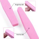 Nail Buffers Art Care Double Sides Design Sponge (Pink) 1 Pcs
