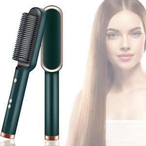 2 in 1 Professional Straightener and Curling Iron Comb Brush 1 Pcs