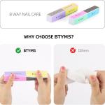 8 Way Nail Buffers Blocks Nail Files for Natural Nails and  Nails.(Pack of 2).