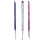 Professional 3 pcs of nail art detailing brush, 0-00-000 sizes