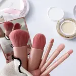 Makeup Brushes Set with Mirror/Professional Travel Makeup Brush Set  (Pack of 1)