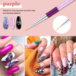 Gel Polish Nail Art Liner Brushes 5Pcs Painting Art Design Pen Set Diamond  5 Pcs