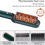 2 in 1 Professional Straightener and Curling Iron Comb Brush 1 Pcs